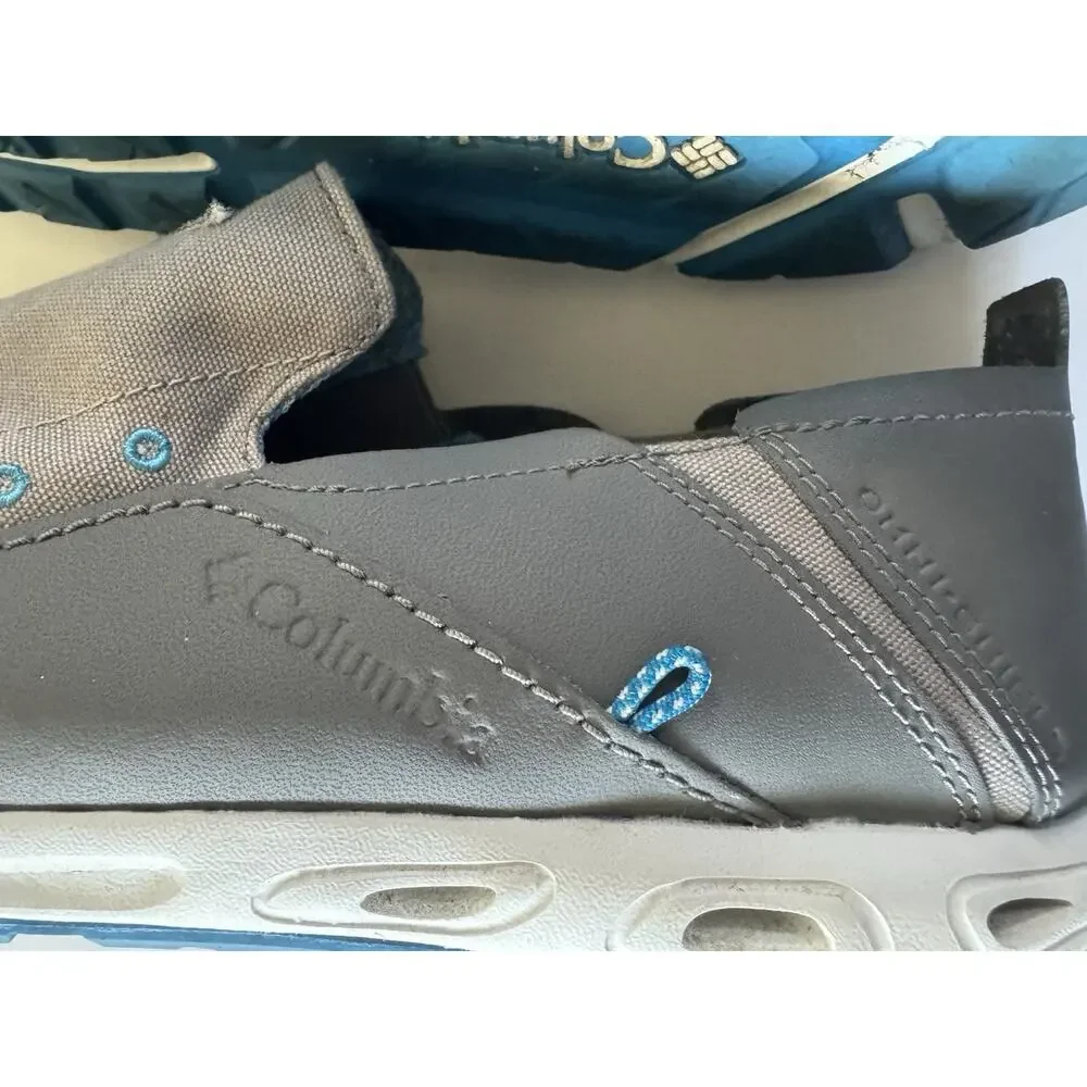 Columbia Mens 13 PFG Bahama Vent Slip-On Gray Boat Fishing Shoes